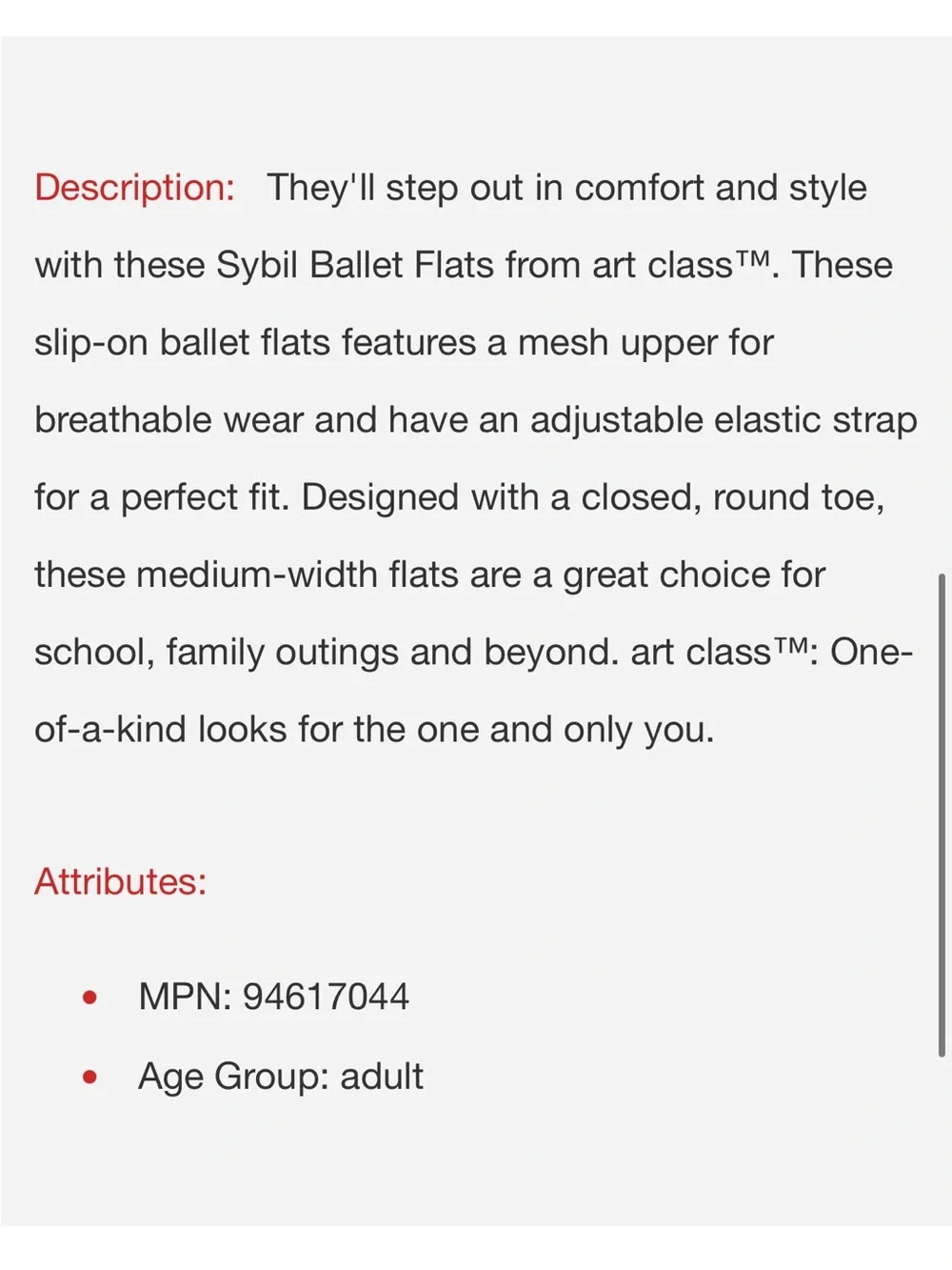 art class Black Crystal-Accent Mary Jane Flat b161s